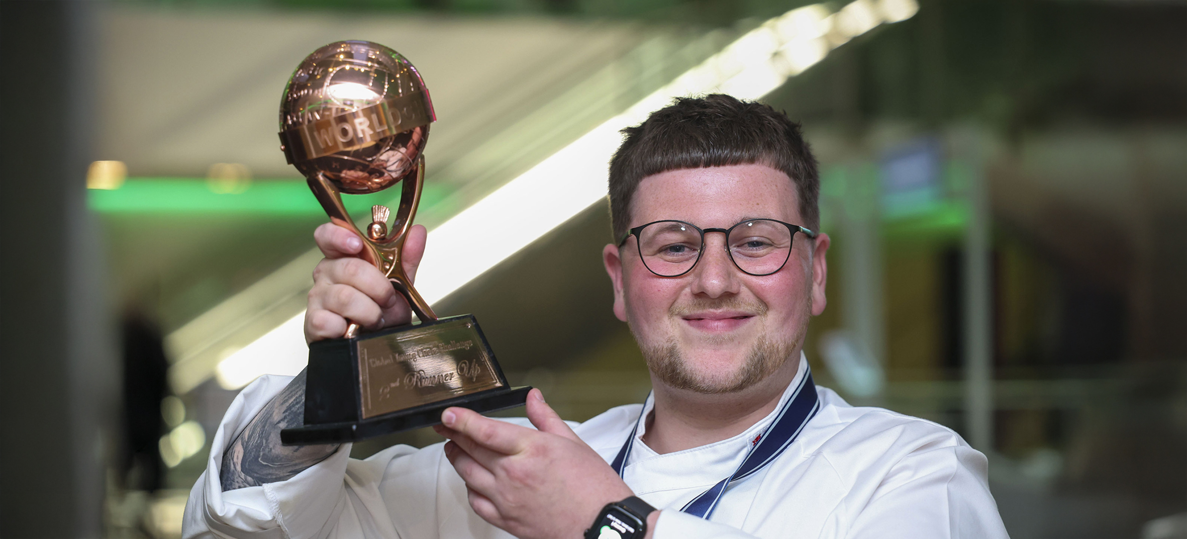 Calum “ecstatic” to secure third place for Wales in Global Young Chefs Final