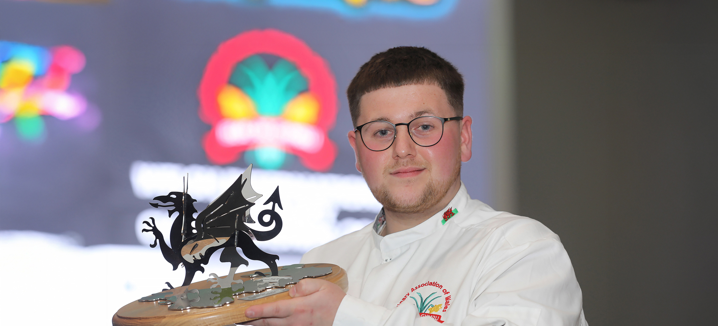 Calum representing Wales in Global Young Chefs Challenge Final1
