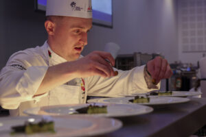 Chefs proud to have represented Wales in Global Chefs Challenge Finals - Sam plating